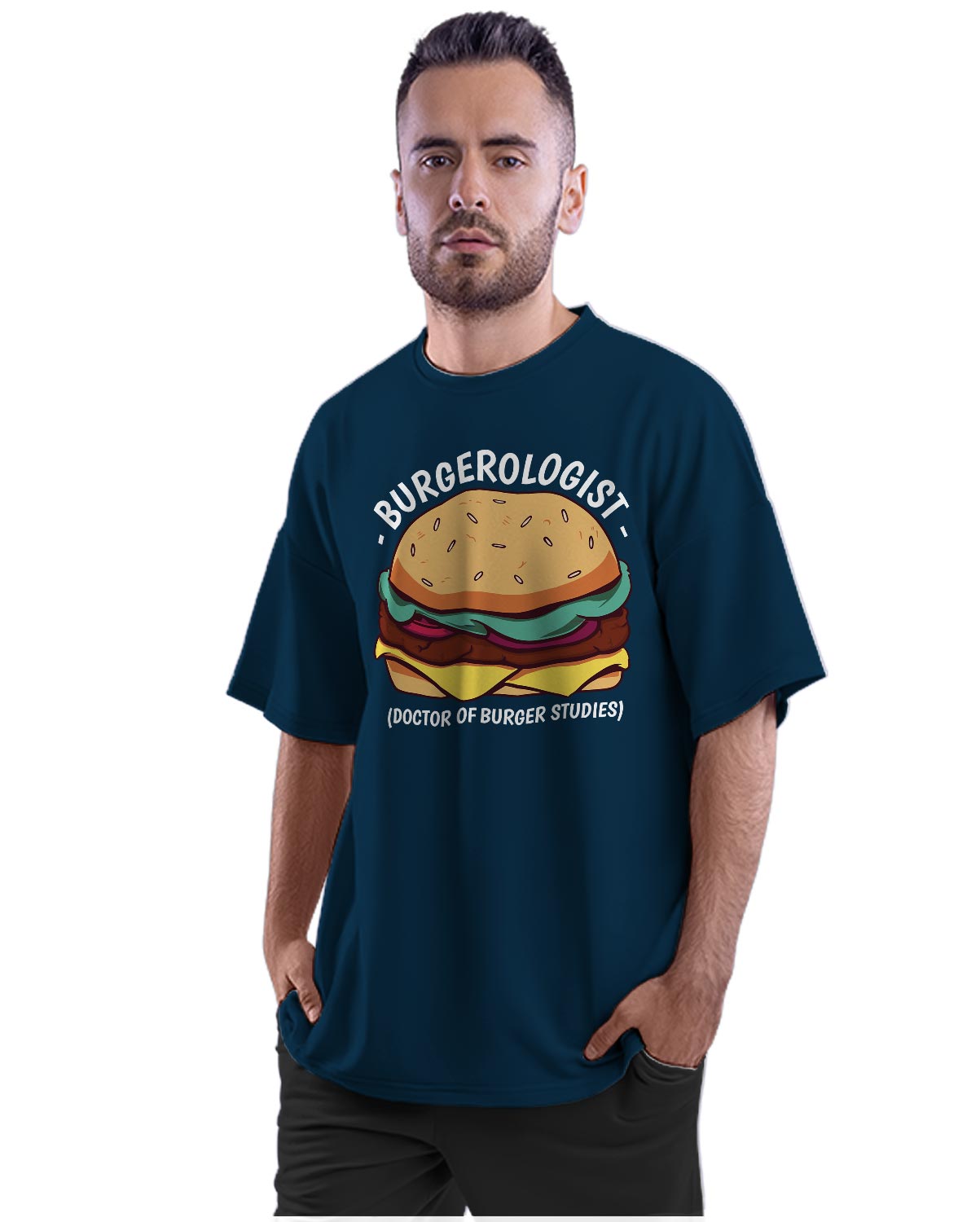 Burgerologist - Burger Lover - Funny Oversized Unisex T-shirt
