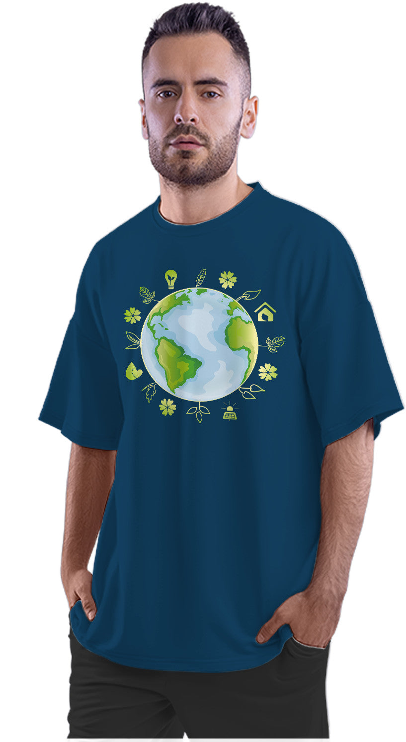 Earth Day Recycle Oversized Unisex T-shirt