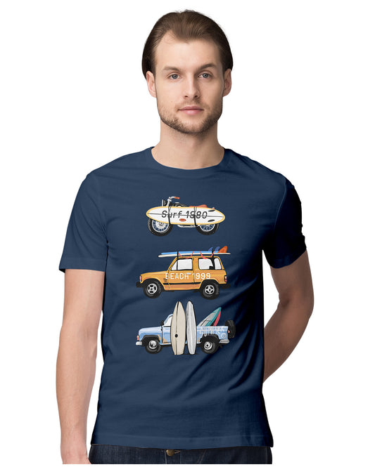 Retro Bike & Cars - Surf Club - Beach