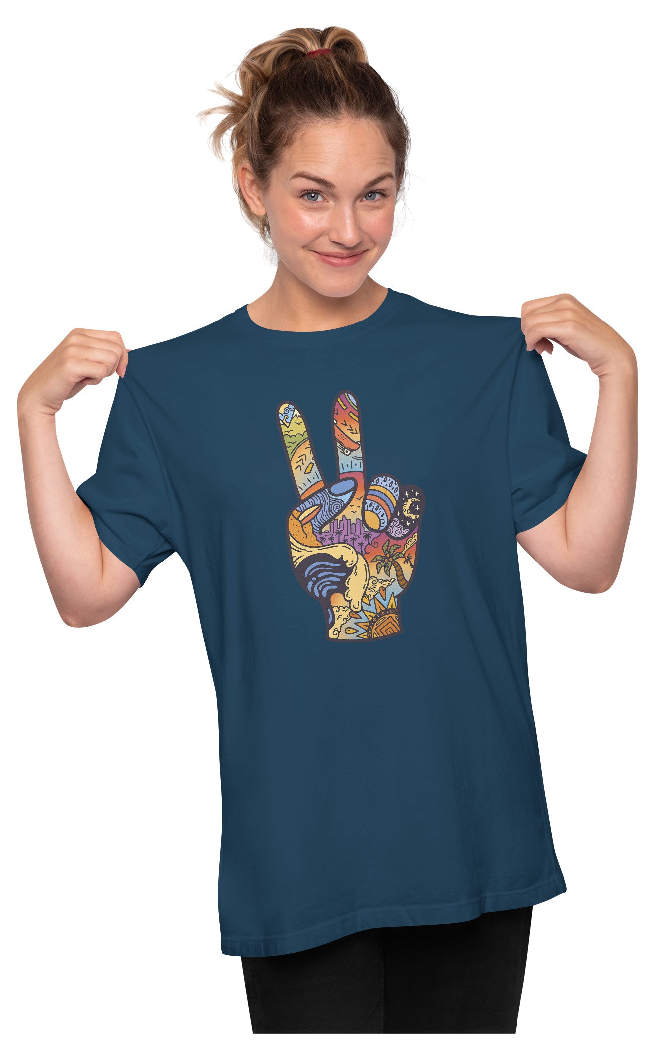 Peace, Paradise & Vacations Oversized Unisex T-shirt