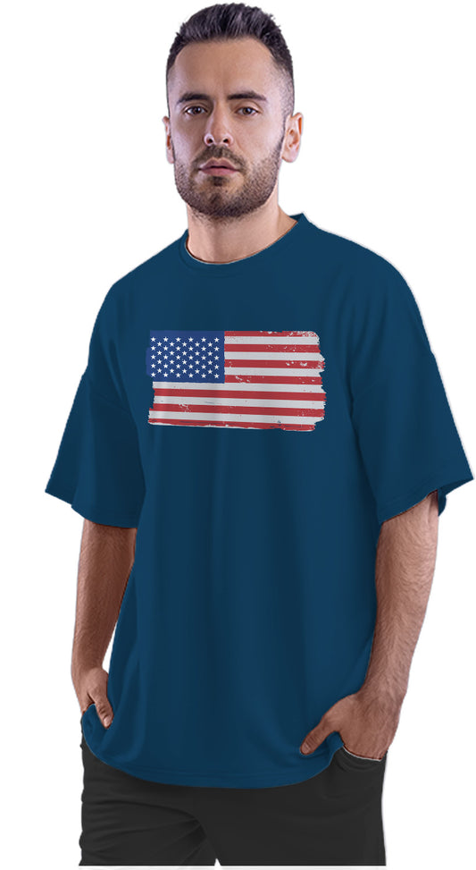 United States Of America - USA Flag Oversized Unisex T-shirt