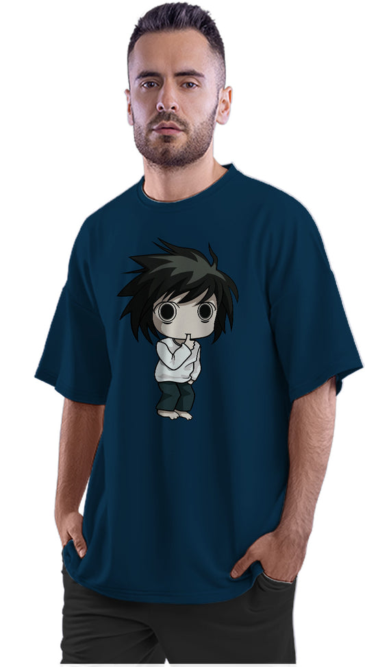 Death Note - L - Chibi Oversized Unisex T-shirt