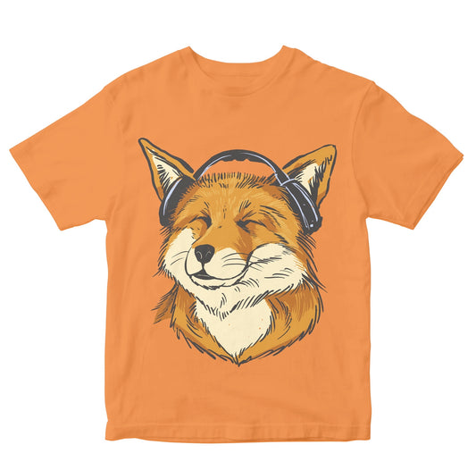 Happy Fox Listening To Music Toddler