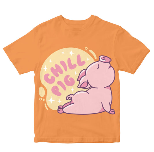 Chill Pig Doing Yoga Pose Kids