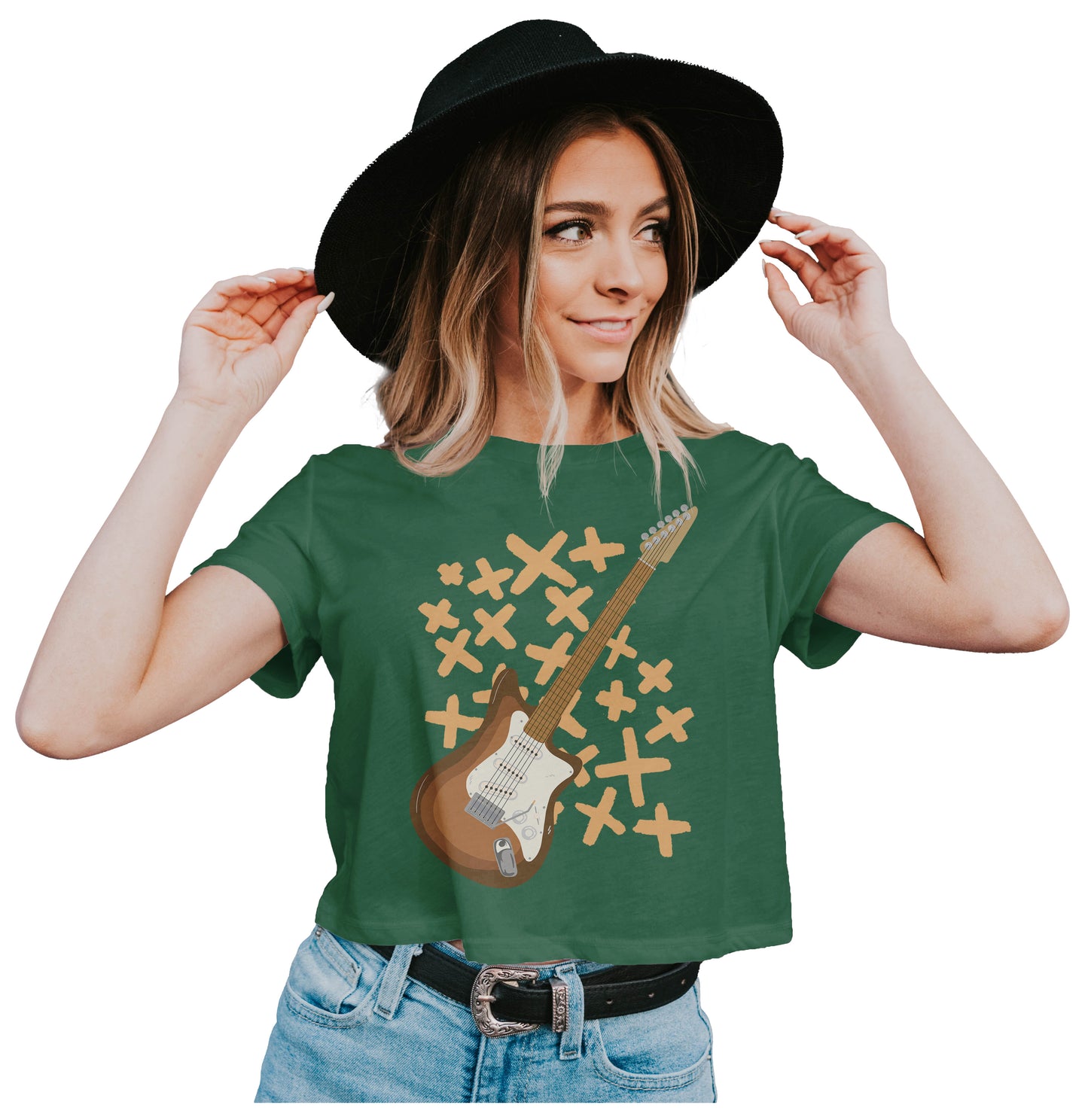 Awesome Electric Guitar Crop Top