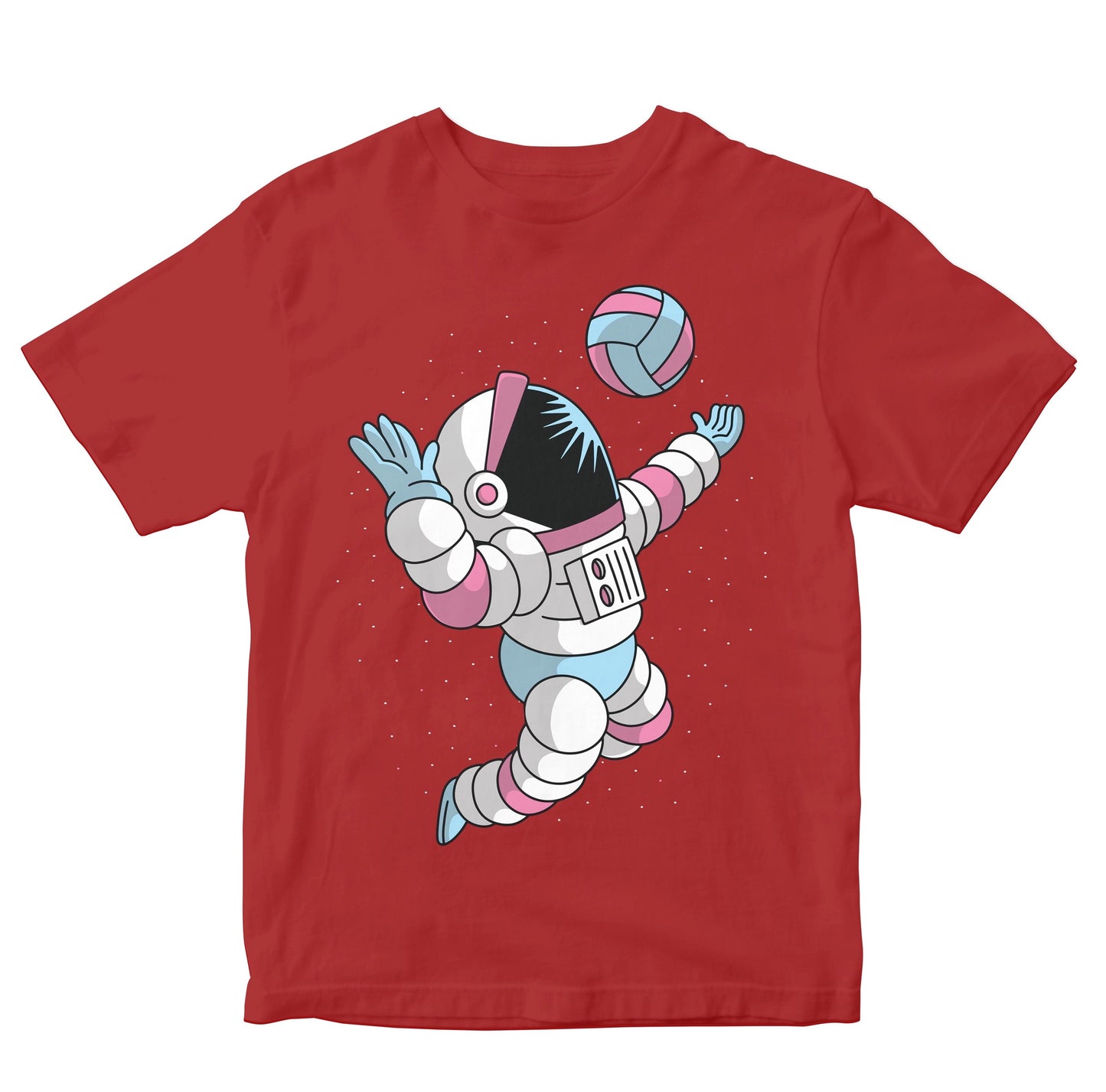 Astronaut Playing Space Volleyball Kids