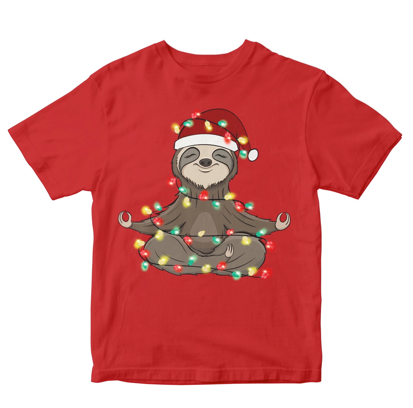Meditating Christmas Sloth Kids