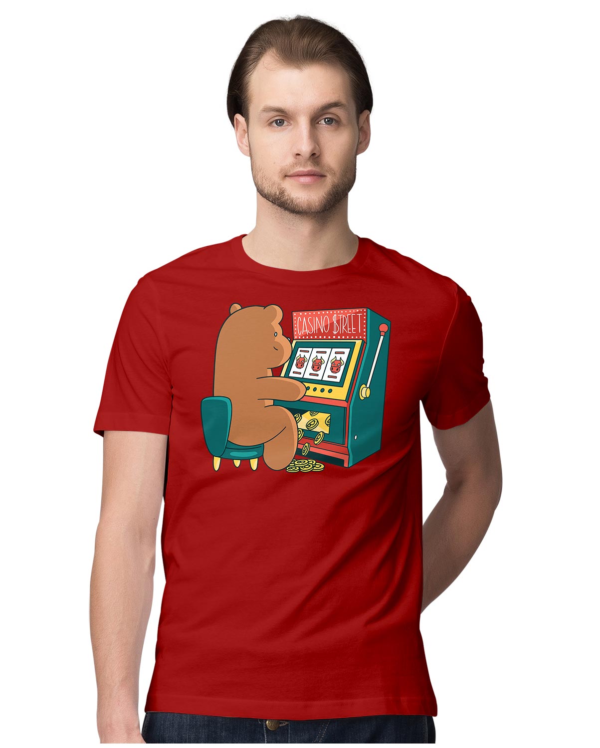 Funny Bear With Casino Sloth Machine