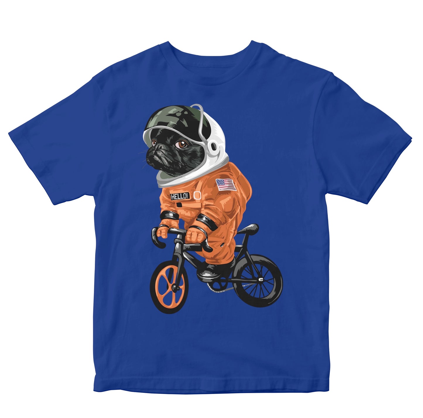 Cute Astronaut Pug Riding Cycle Toddler