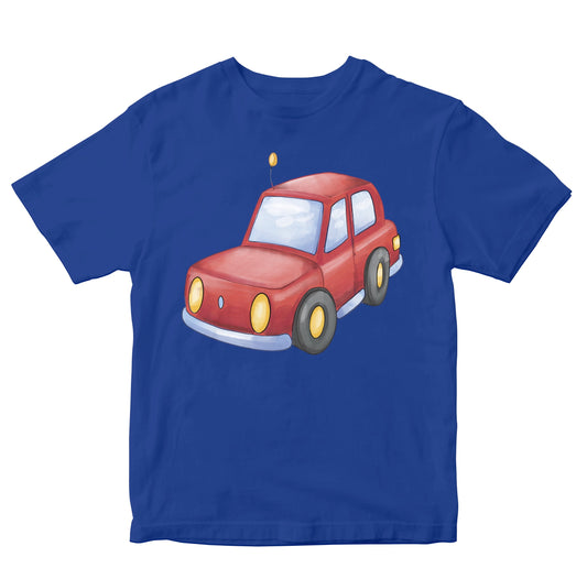 Red Car In Watercolour Toddler