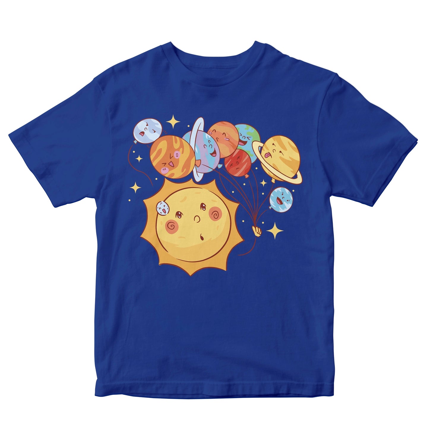 Sun With Balloon Planets Kids