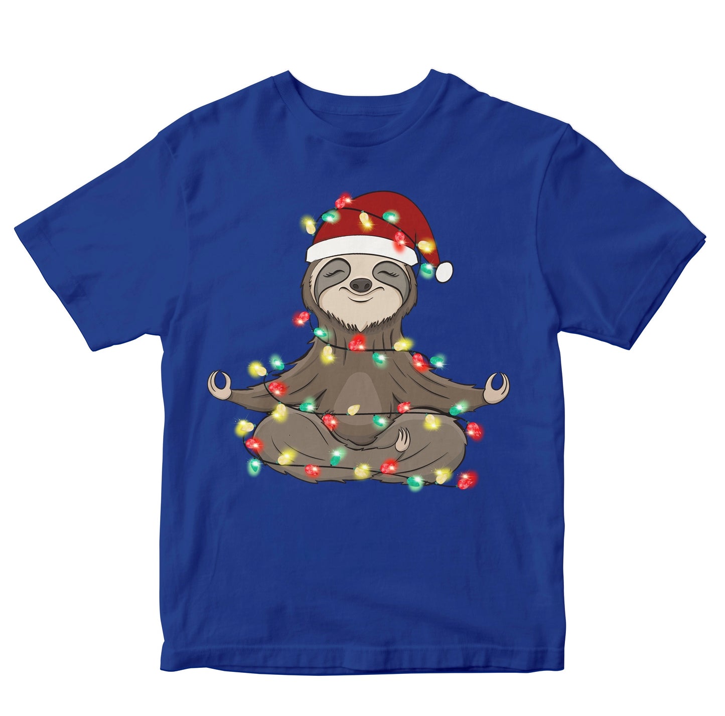 Meditating Christmas Sloth Kids