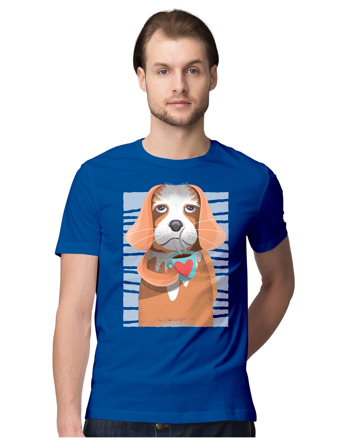 Cavalier King Charles Spaniel With Coffee