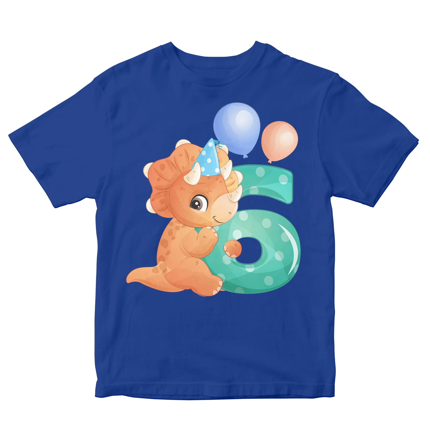 Six Year Old Triceratops  - Birthday Dinosaur Kids