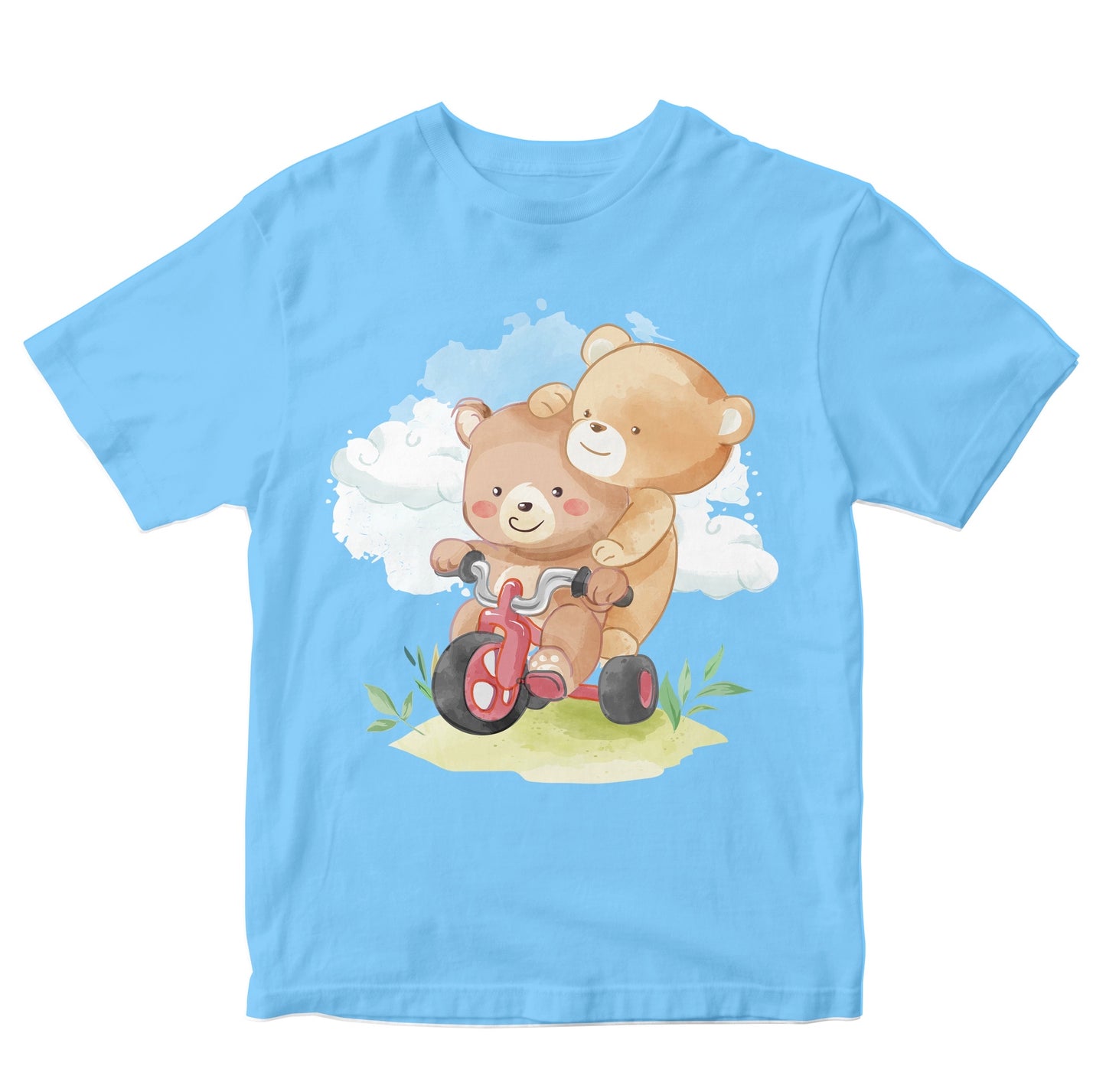 Cute Animal Friends Riding Scooter Toddler