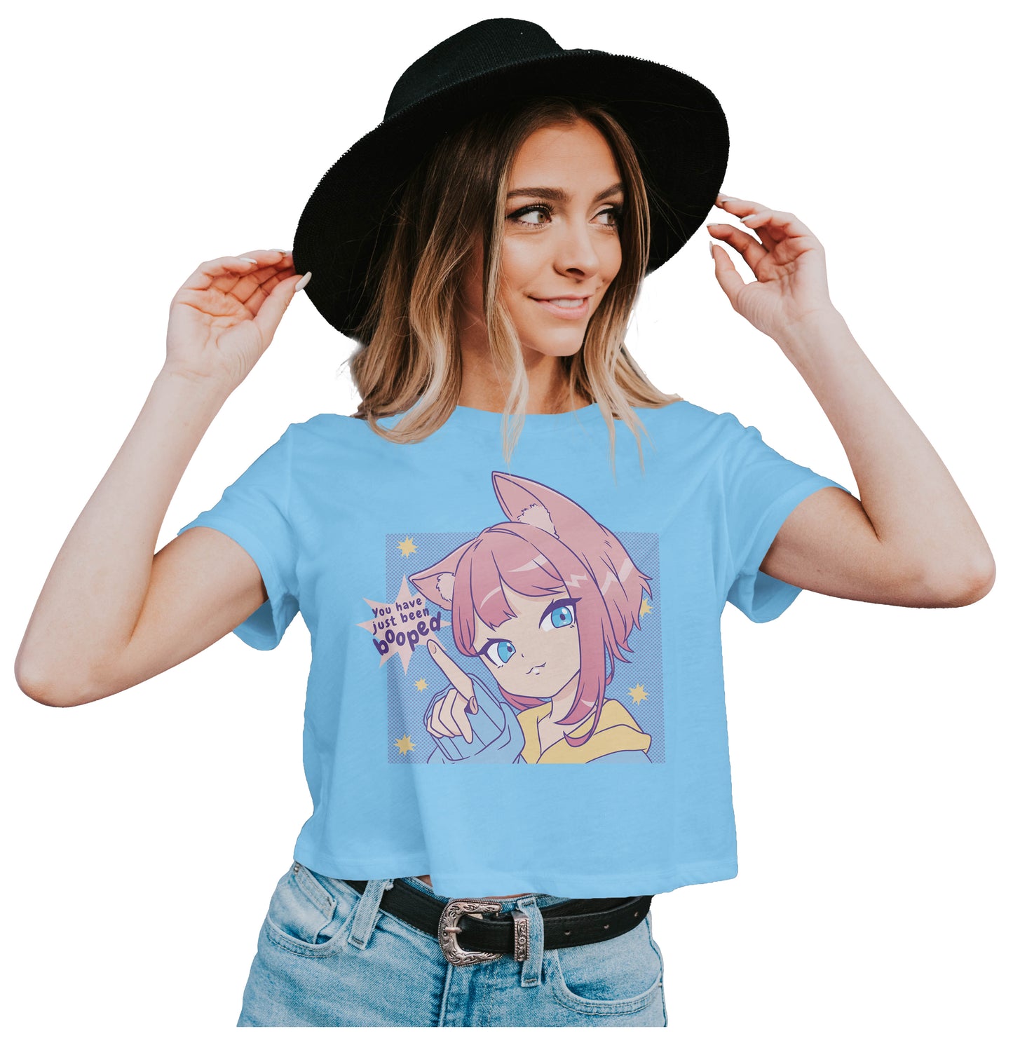 Been Booped - Cute Anime Girl Crop Top