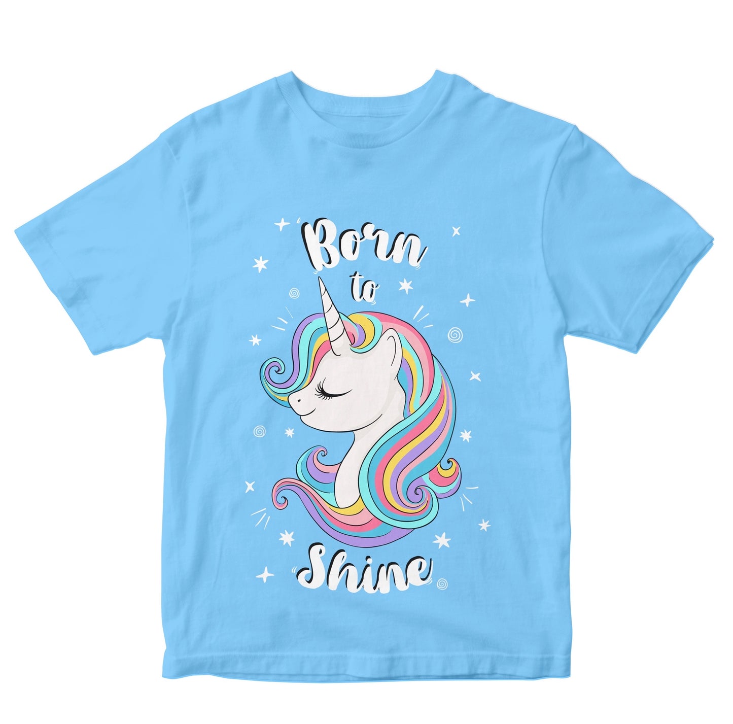 Born To Shine Unicorn Girls Kids Toddler