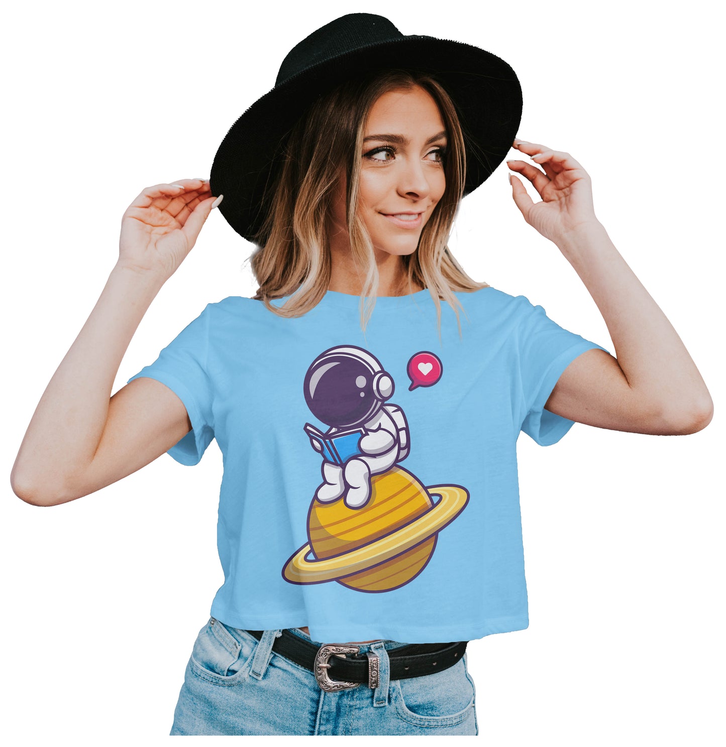 An Astronaut That Loves To Read Crop Top