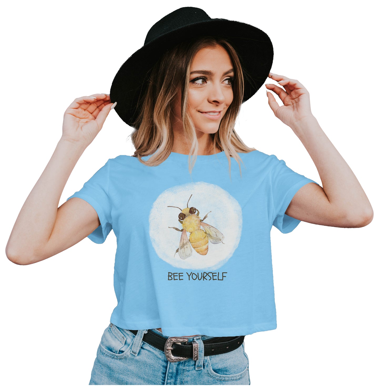 Bee Yourself - Artwork Crop Top