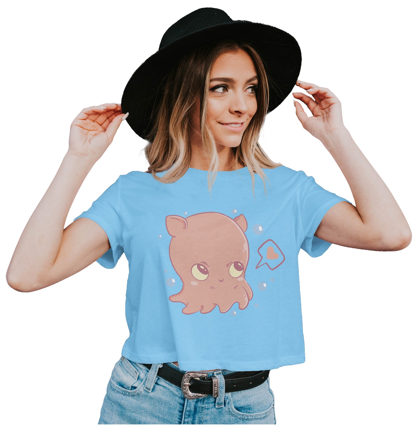 Adorable Flapjack Octopus Crop Top