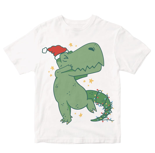 Christmas T-Rex Dabbing Toddler