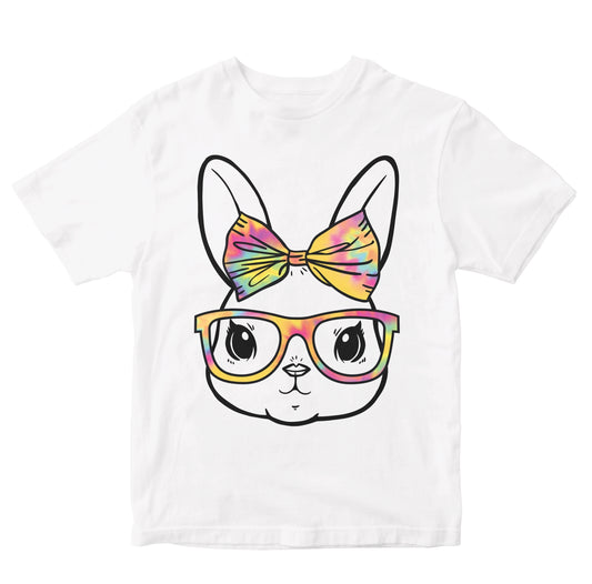 Rabbit With Tye Dye Bow & Glasses Toddler