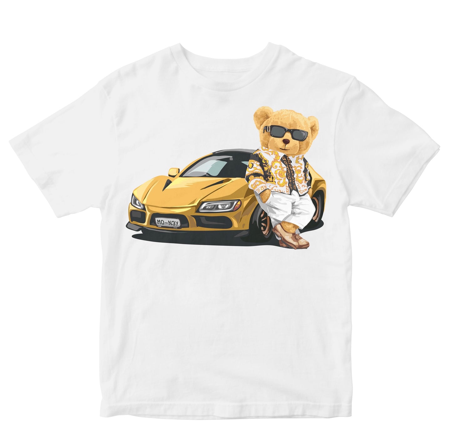 Cool Teddy Bear With Sports Car Toddler