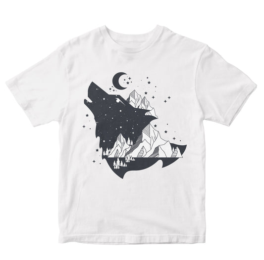 Wolf And Mountains Kids