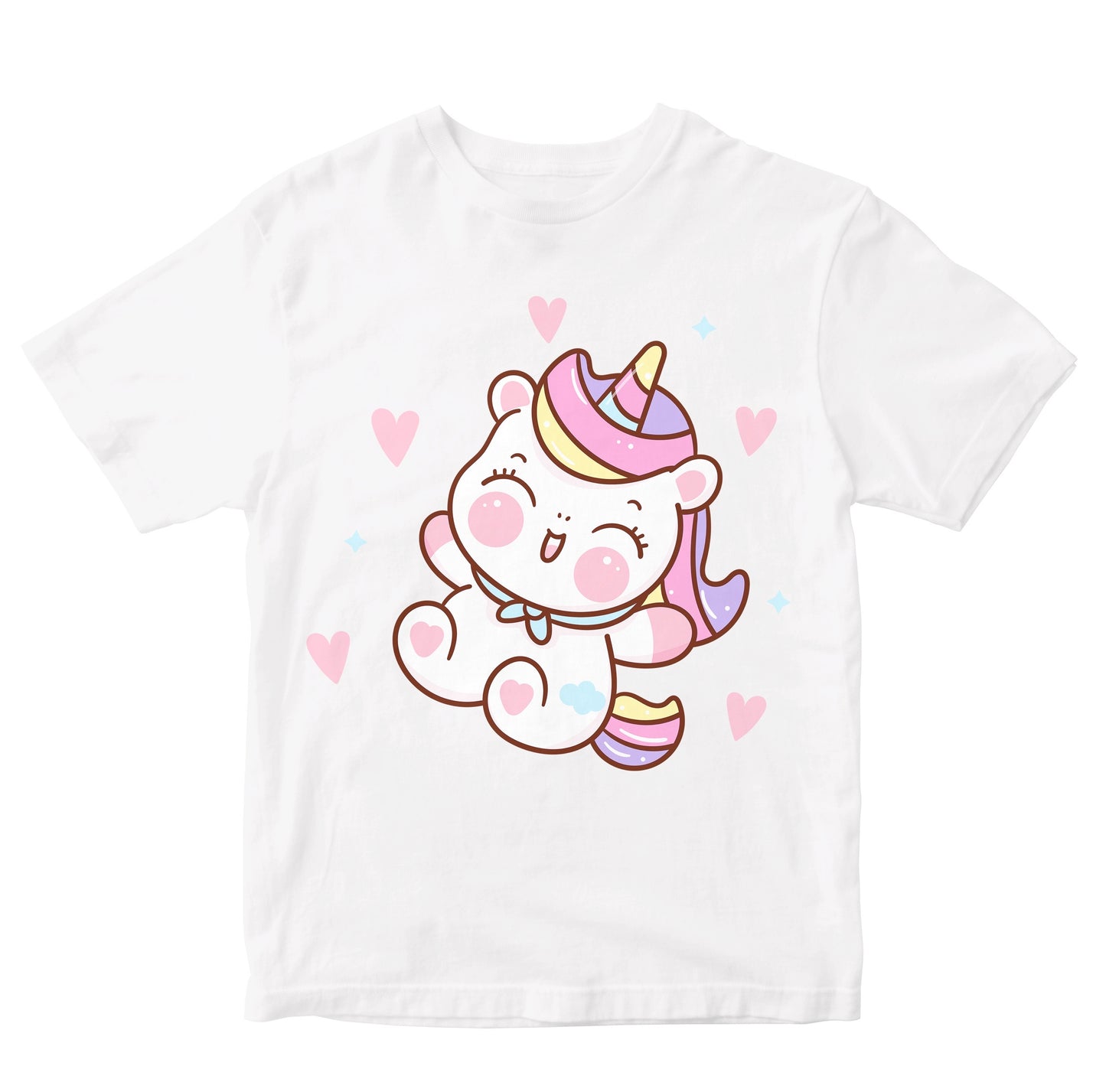 Kawaii Unicorn With Hearts Toddler