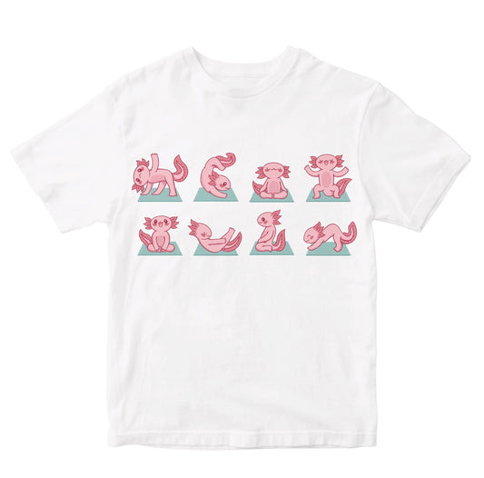 Axolotl Doing Yoga Kids