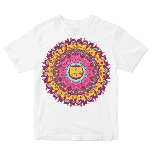 Cat Mandala Artwork Kids