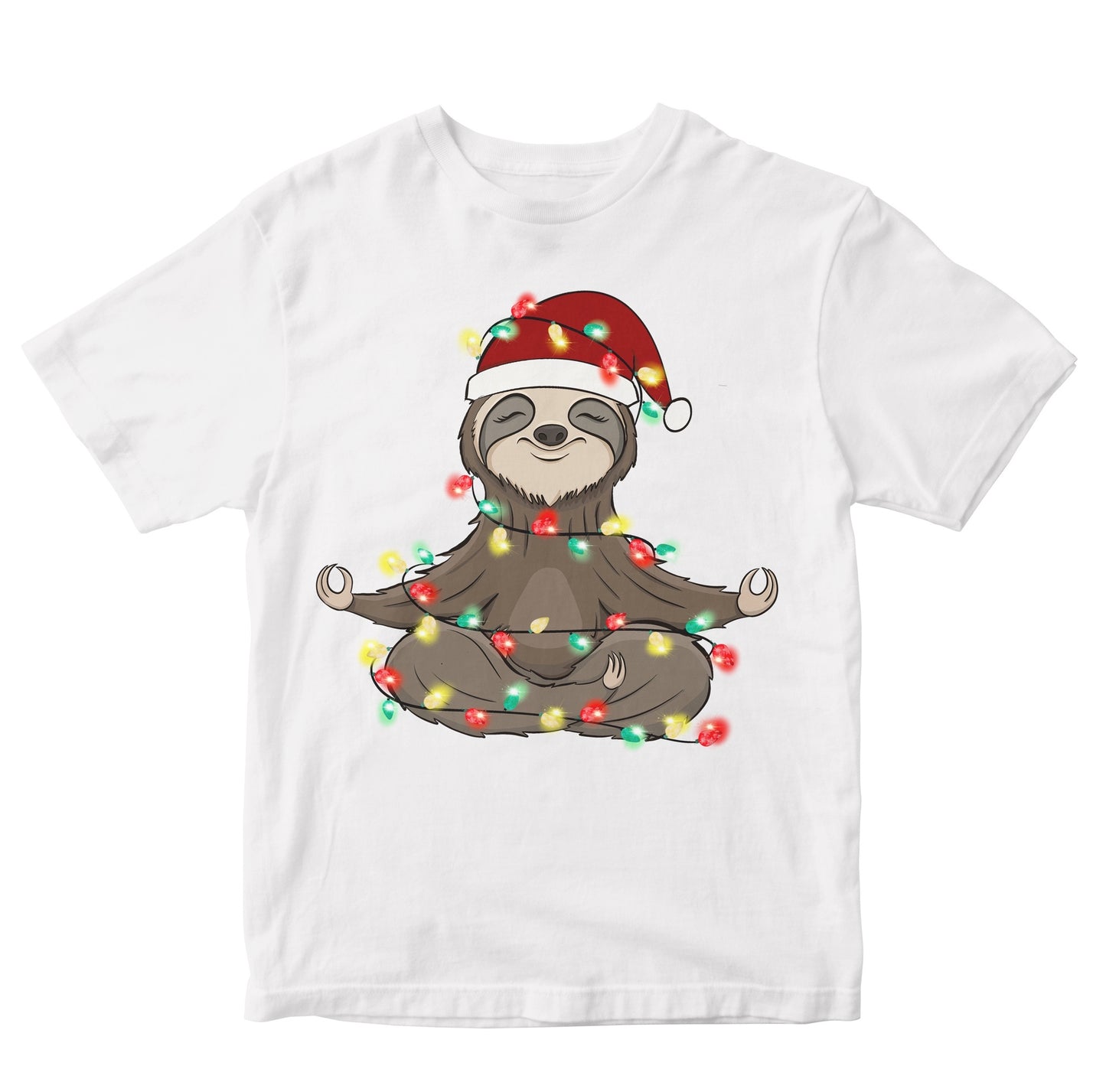 Meditating Christmas Sloth Kids