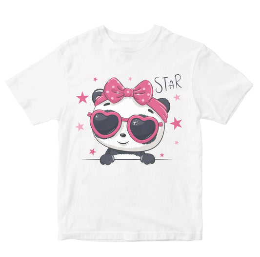 Cute Panda With Glasses Toddler T-shirts