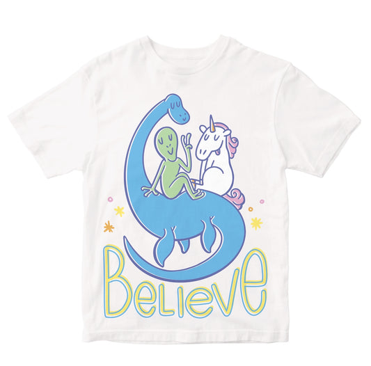 Believe - Alien, Unicorn And Nessie Kids