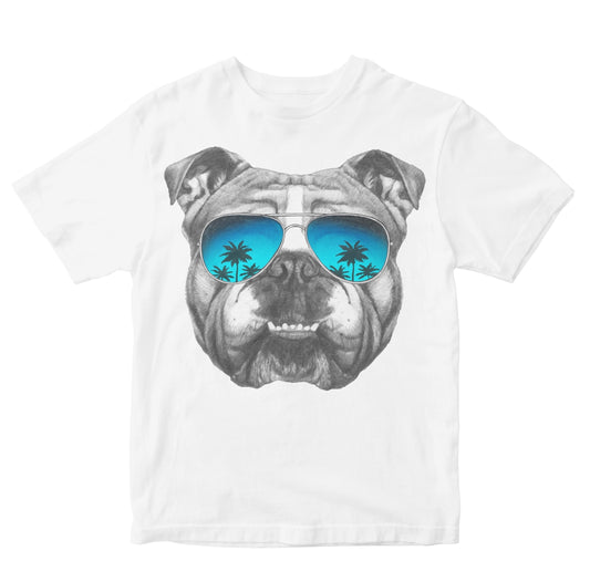 Chill Boxer With Sunglasses - Pit Bull Terrier Kids