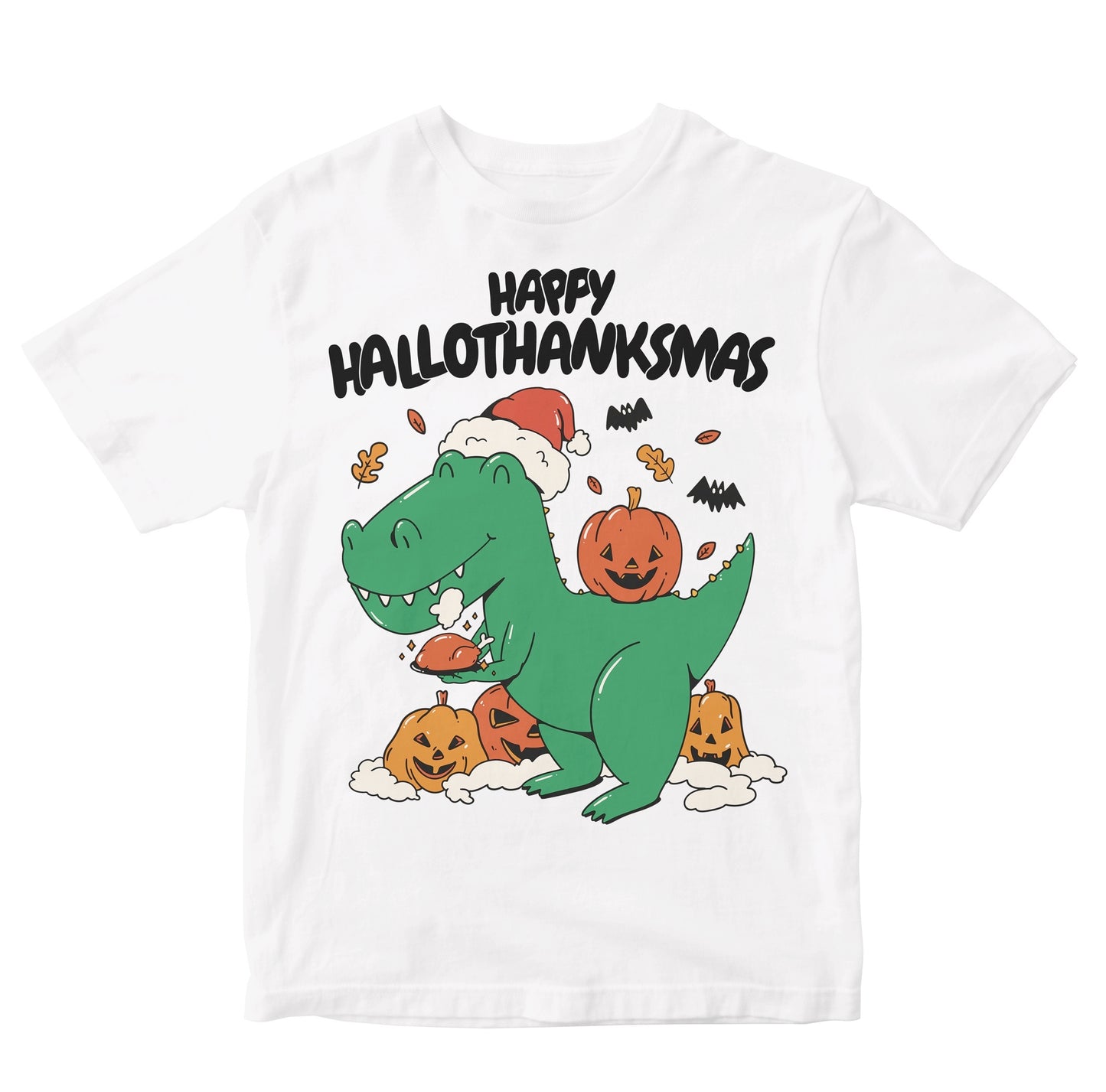 Happy Hallothanksmas Dinosaur Kids