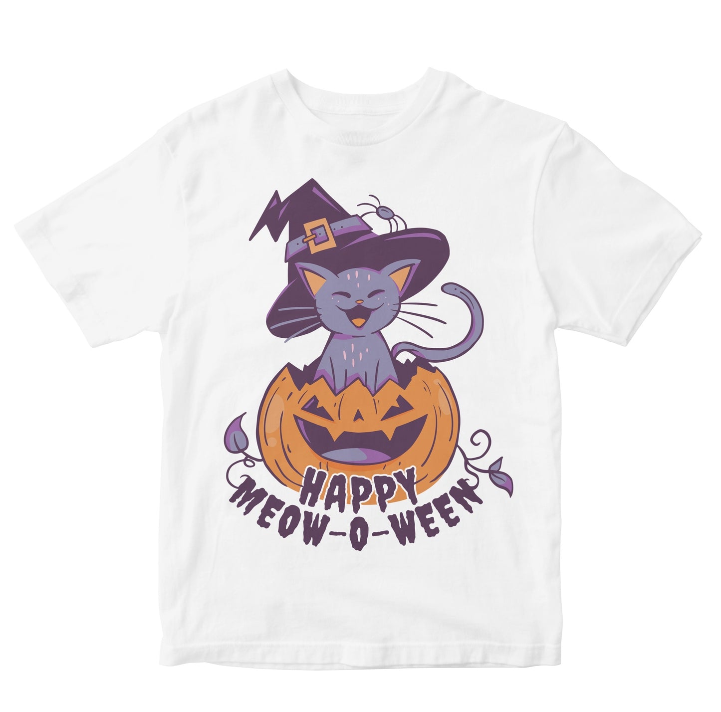 Happy Halloween Cat Witch & Pumpkin Toddler