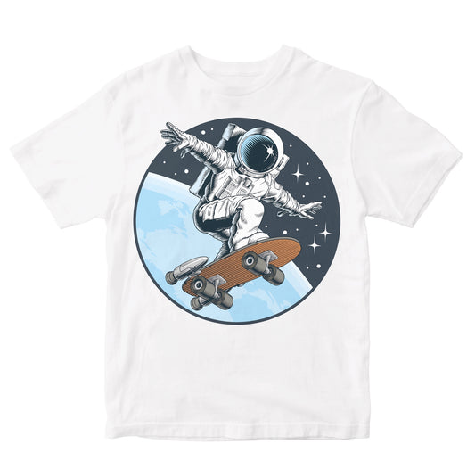 Awesome Astronaut Skateboarding In Space Toddler