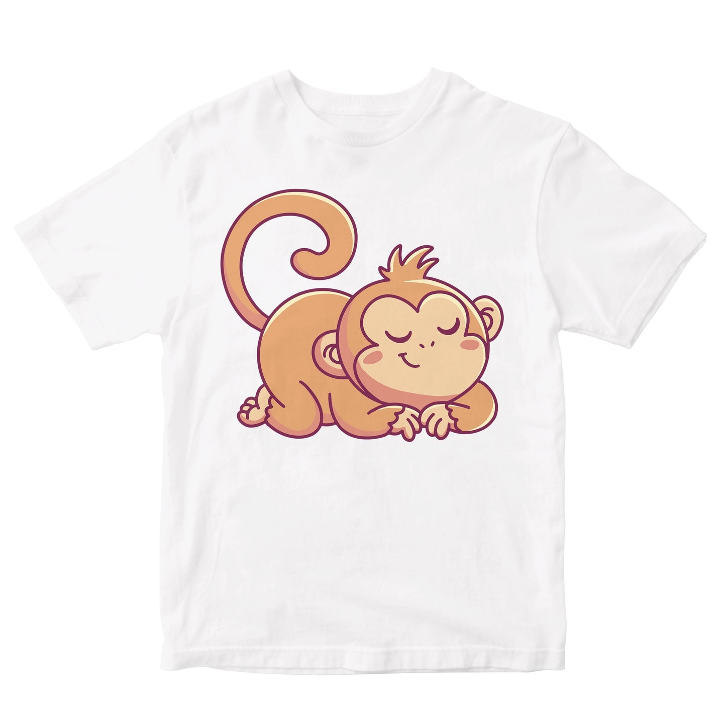 Cute Monkey Pretending to Sleep Kids