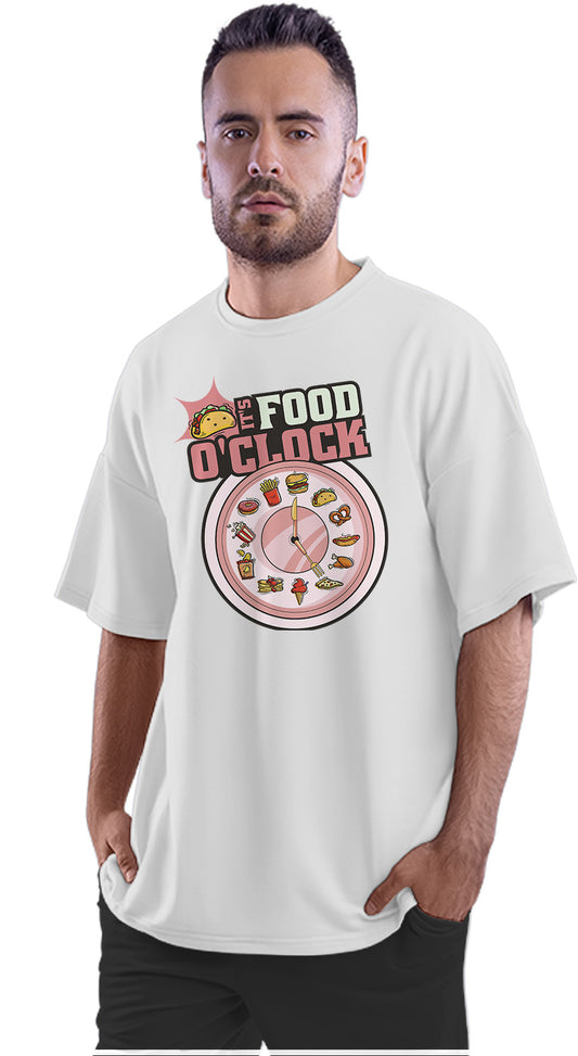 It's Food O'Clock - Food Lover - Foodie Oversized Unisex T-shirt