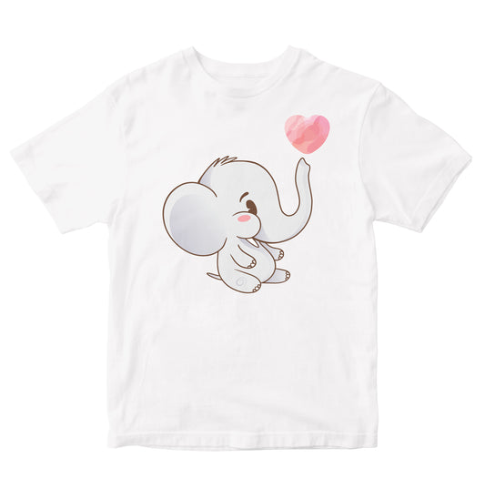 Cute Baby Elephant & Heart Toddler