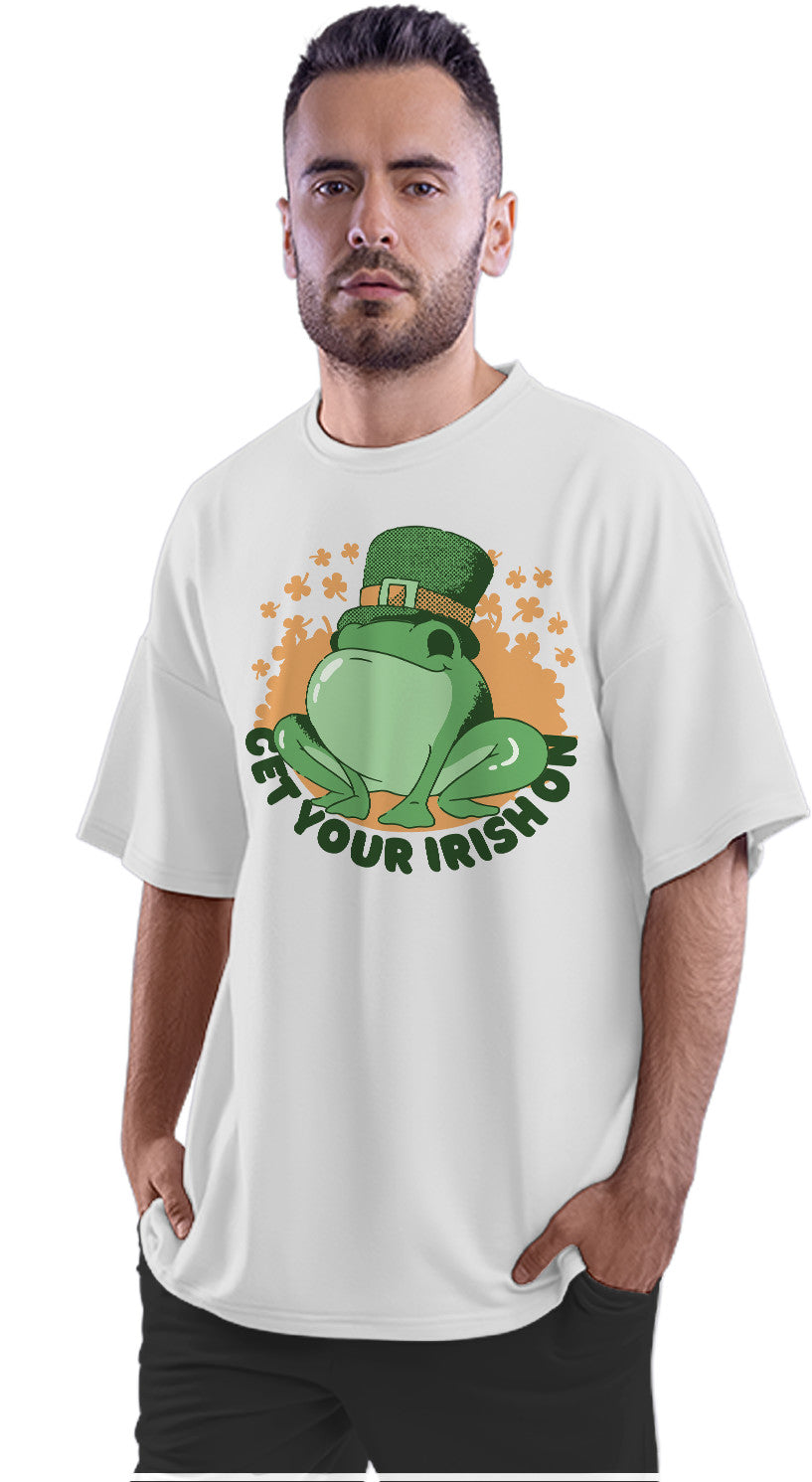 St. Patrick's Irish Frog Oversized Unisex T-shirt