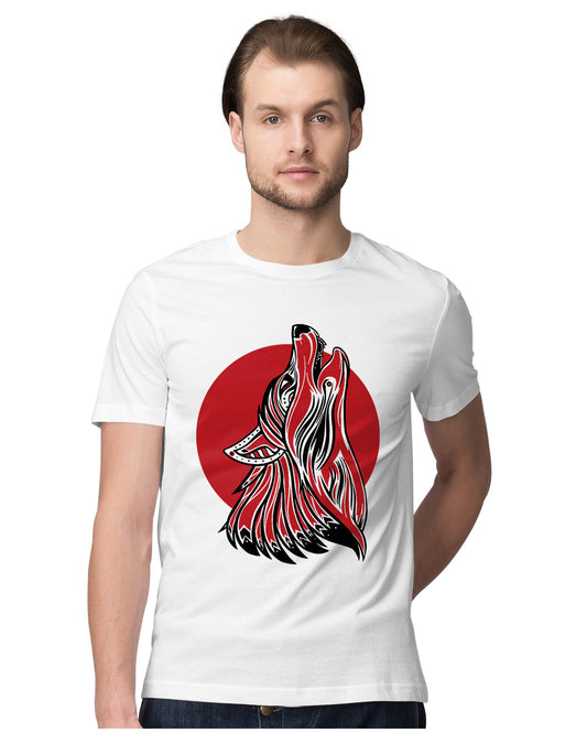 Tribal Art - Howling Wolf