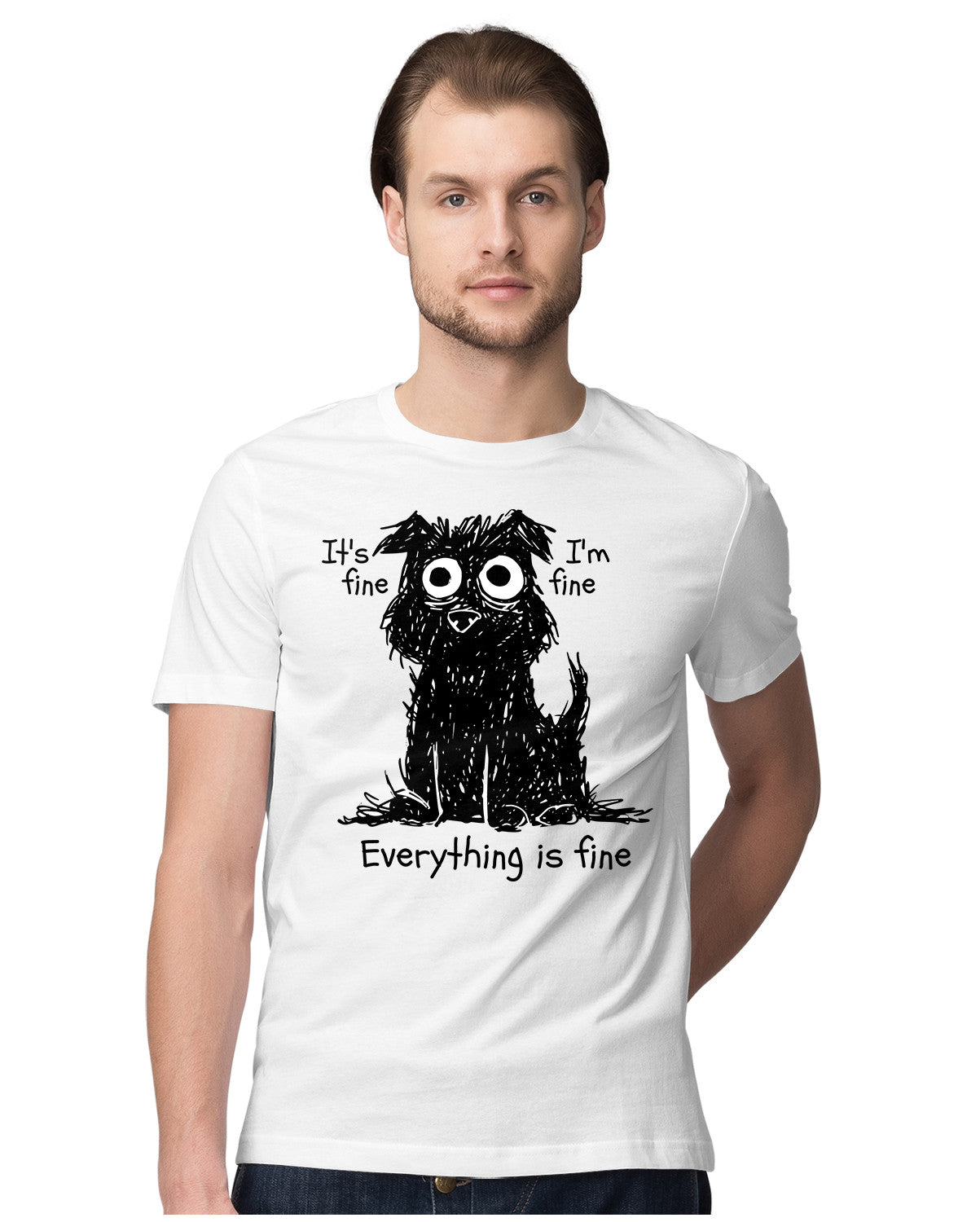 Funny Stressed Dog - Dark Humour Quote