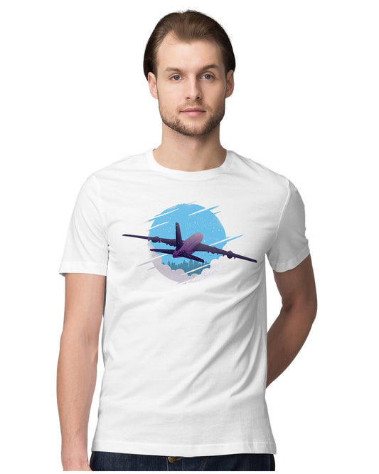 Airplane Cruising At A High Altitude