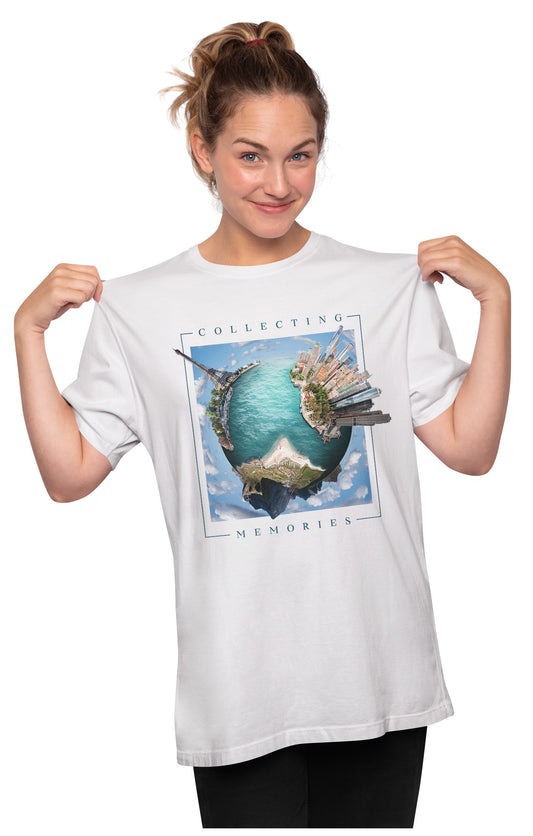 Wanderlust - Fish Eye - Planet Earth Oversized Unisex T-shirt