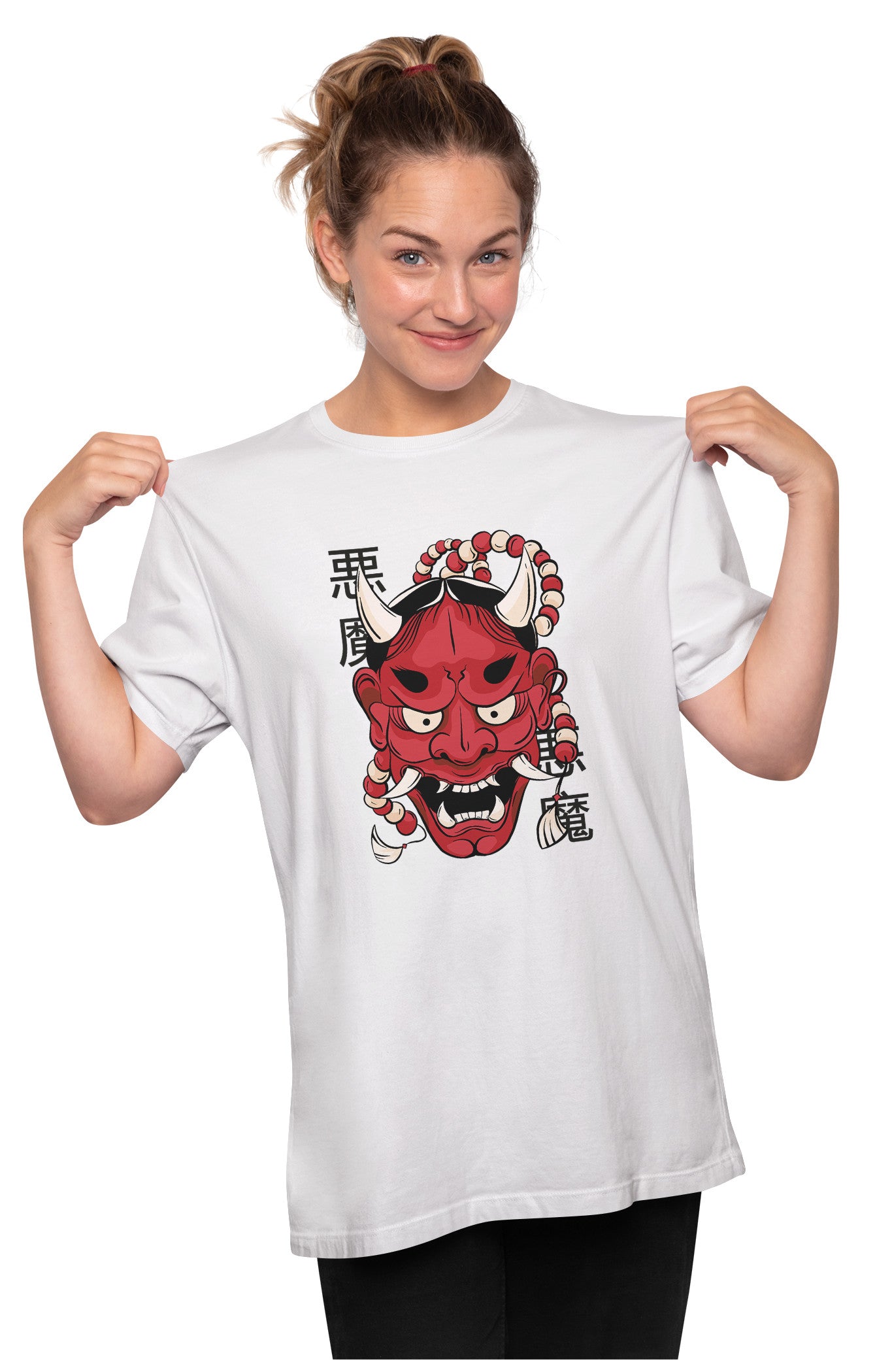 Hannya Demon Oni - Japanese Folklore Oversized Unisex T-shirt