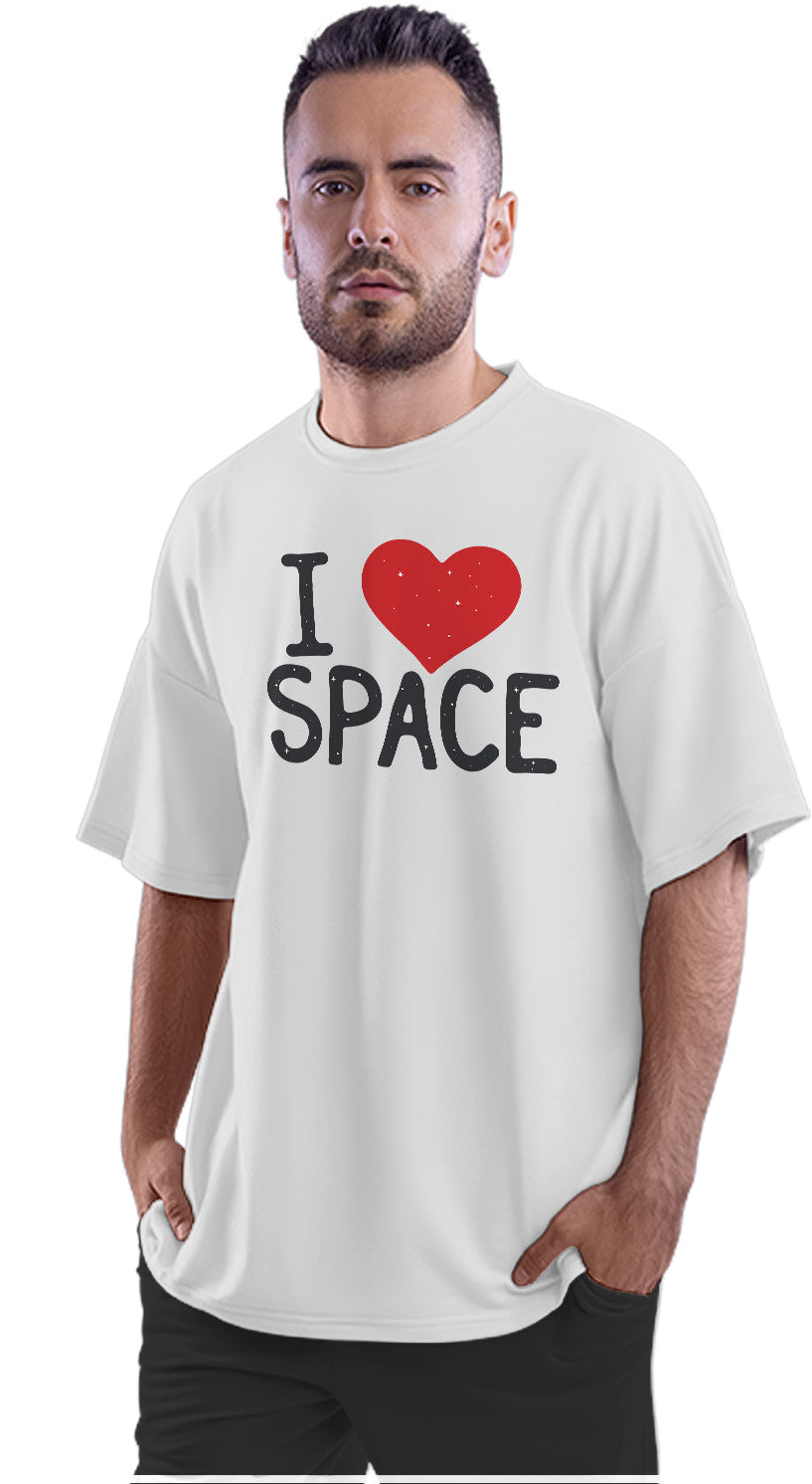 I Love Space Oversized Unisex T-shirt