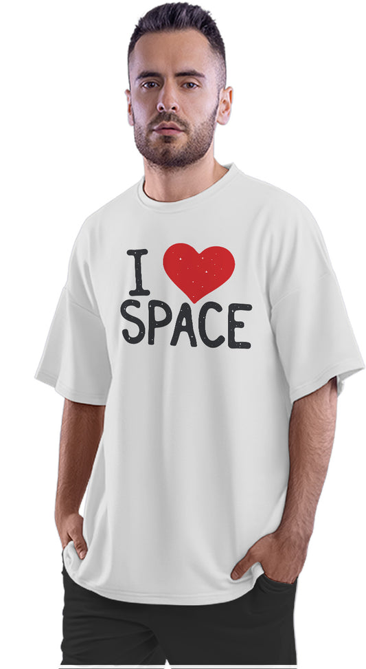 I Love Space Oversized Unisex T-shirt