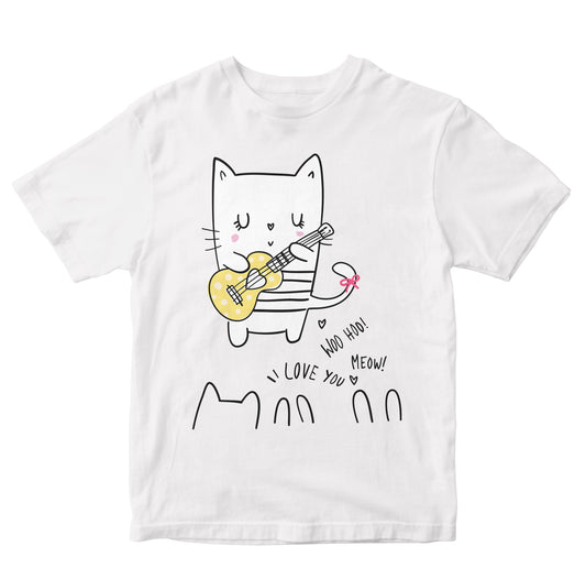 Hand Drawn Cute Cat Illustration Toddler